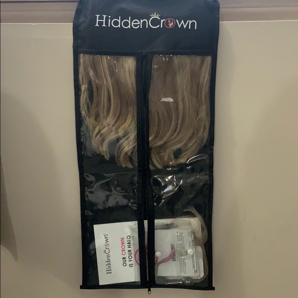 Hidden crown hair extension